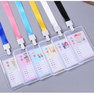 Plastic ID card sleeve