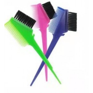 Plastic hair dye brush