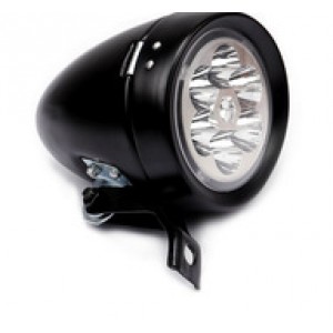 the headlight of an automobile or motorcycle