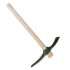 Wooden handle pointed pick